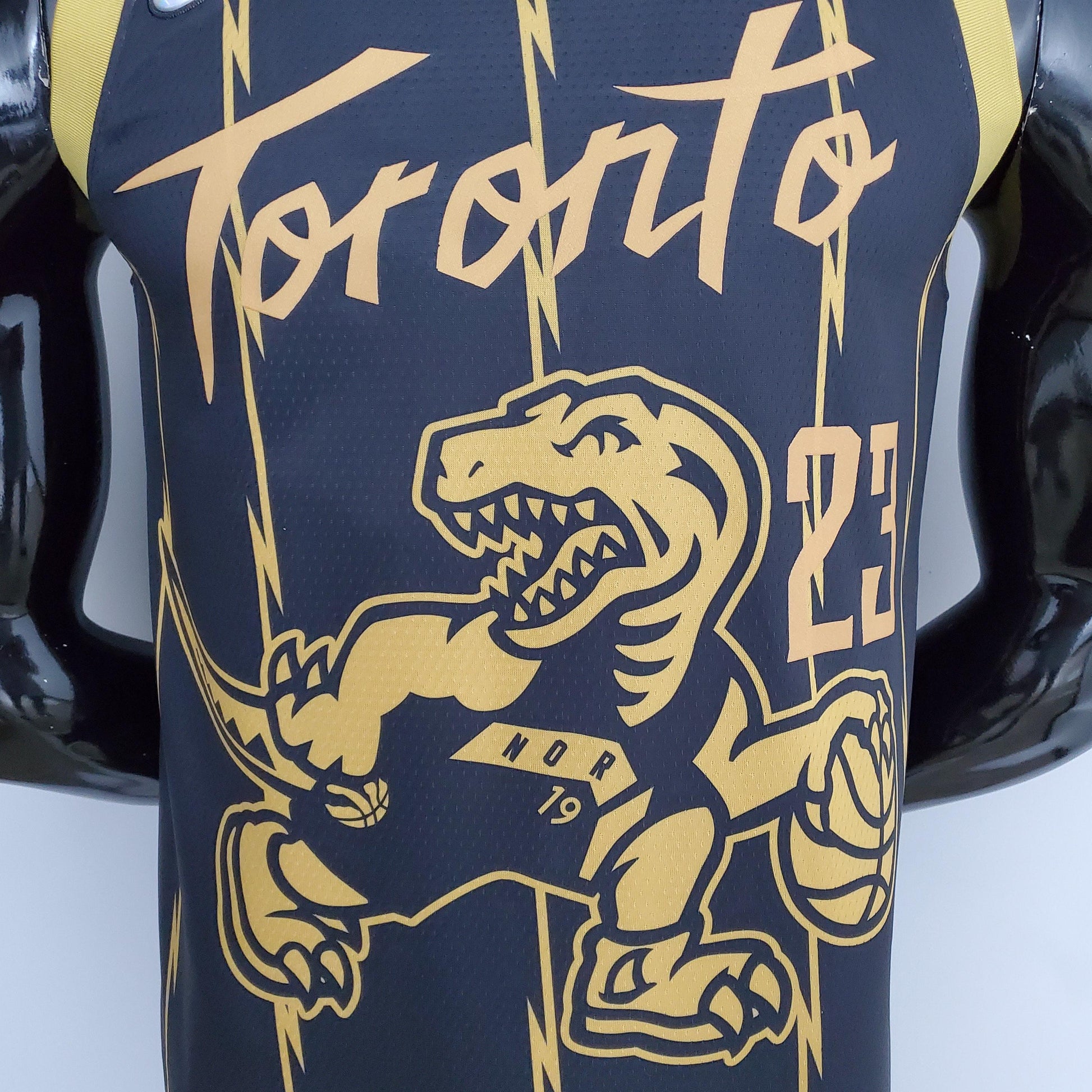 Toronto Raptors City Edition 2021 22 Raptors graphic chest detail
