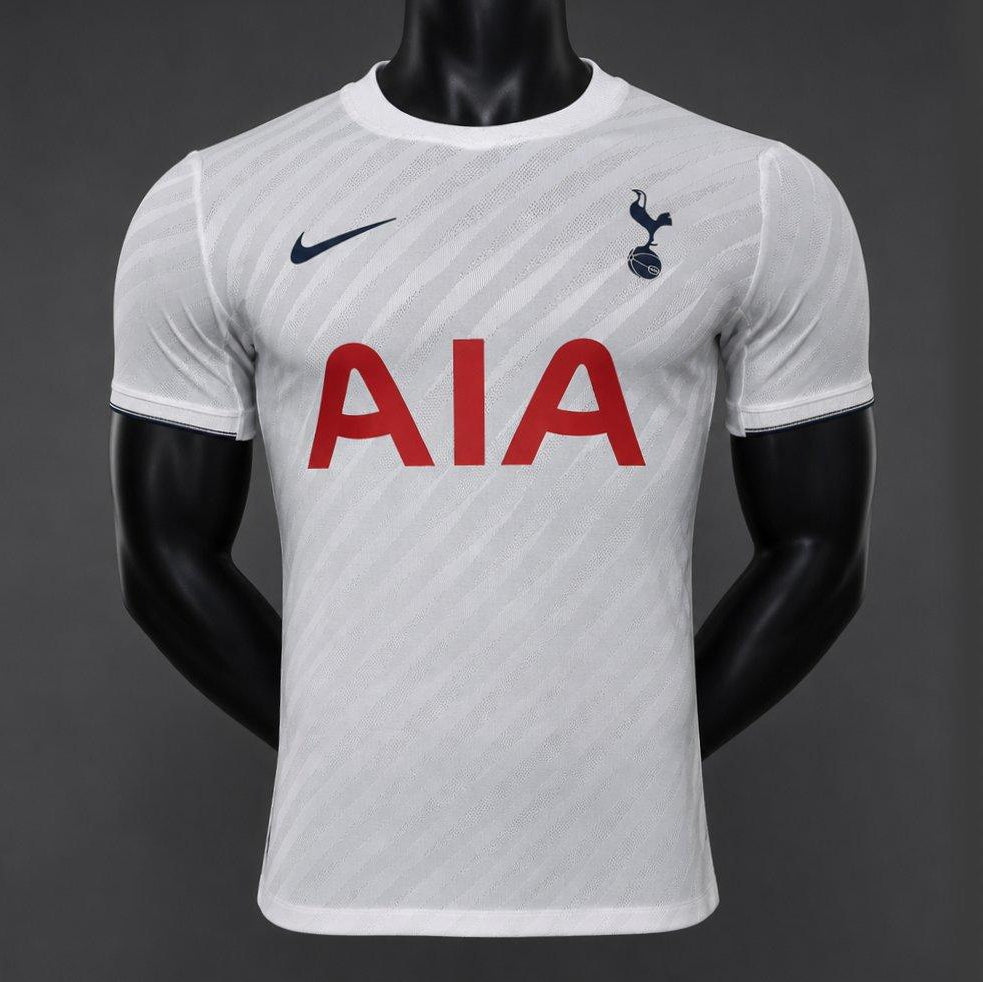 Tottenham Hotspur Home Jersey 2026/27 front view with white design navy details and AIA sponsor