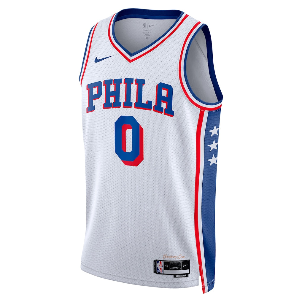 Tyrese Maxey Philadelphia 76ers Association Edition Swingman Jersey front view