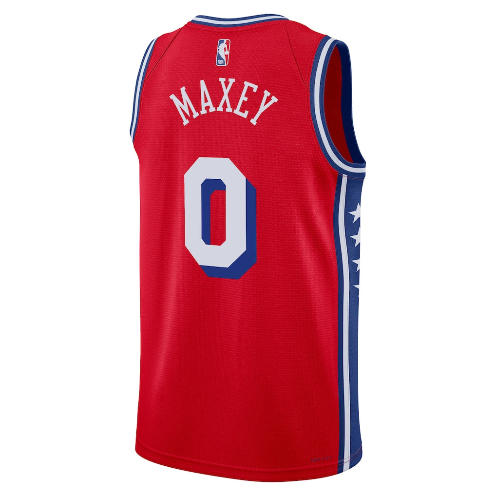 Tyrese Maxey Philadelphia 76ers Statement Edition Swingman Jersey back view