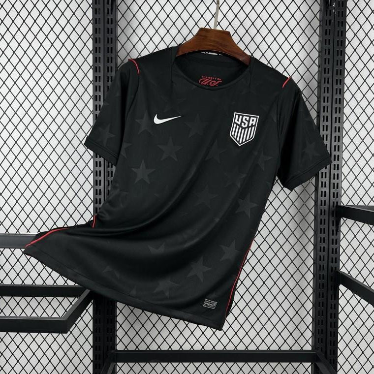 USA 2026 World Cup away jersey black football shirt front view
