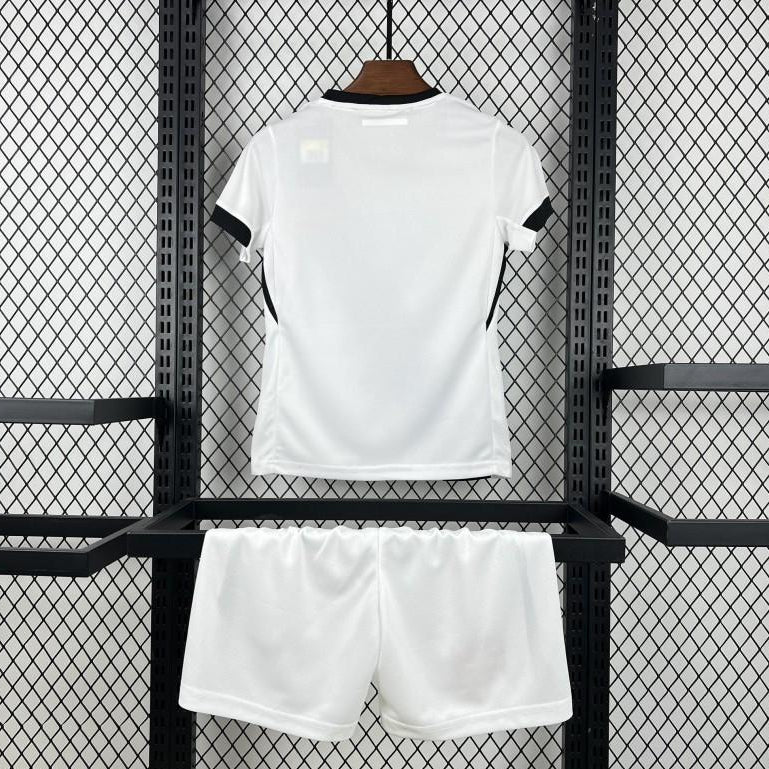 Vasco Da Gama Away Jersey 2026 Kids Set back view with white shirt and matching shorts