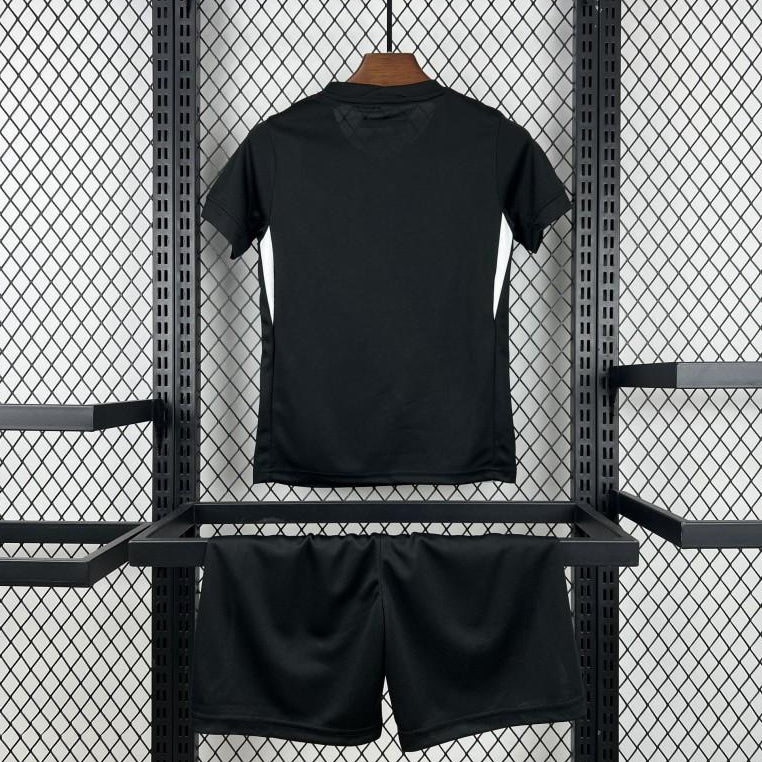 Vasco Da Gama Home Jersey 2026 Kids Set back view with black shirt and matching shorts