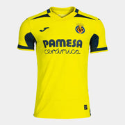 Villarreal Home Jersey 2026/27 front view with yellow base navy detailing and Pamesa sponsor