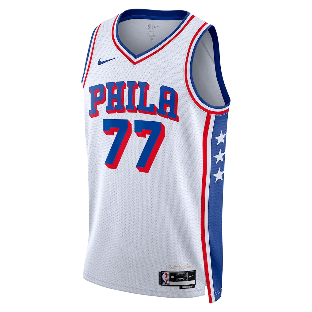 VJ Edgecombe Philadelphia 76ers Association Edition Swingman Jersey front view