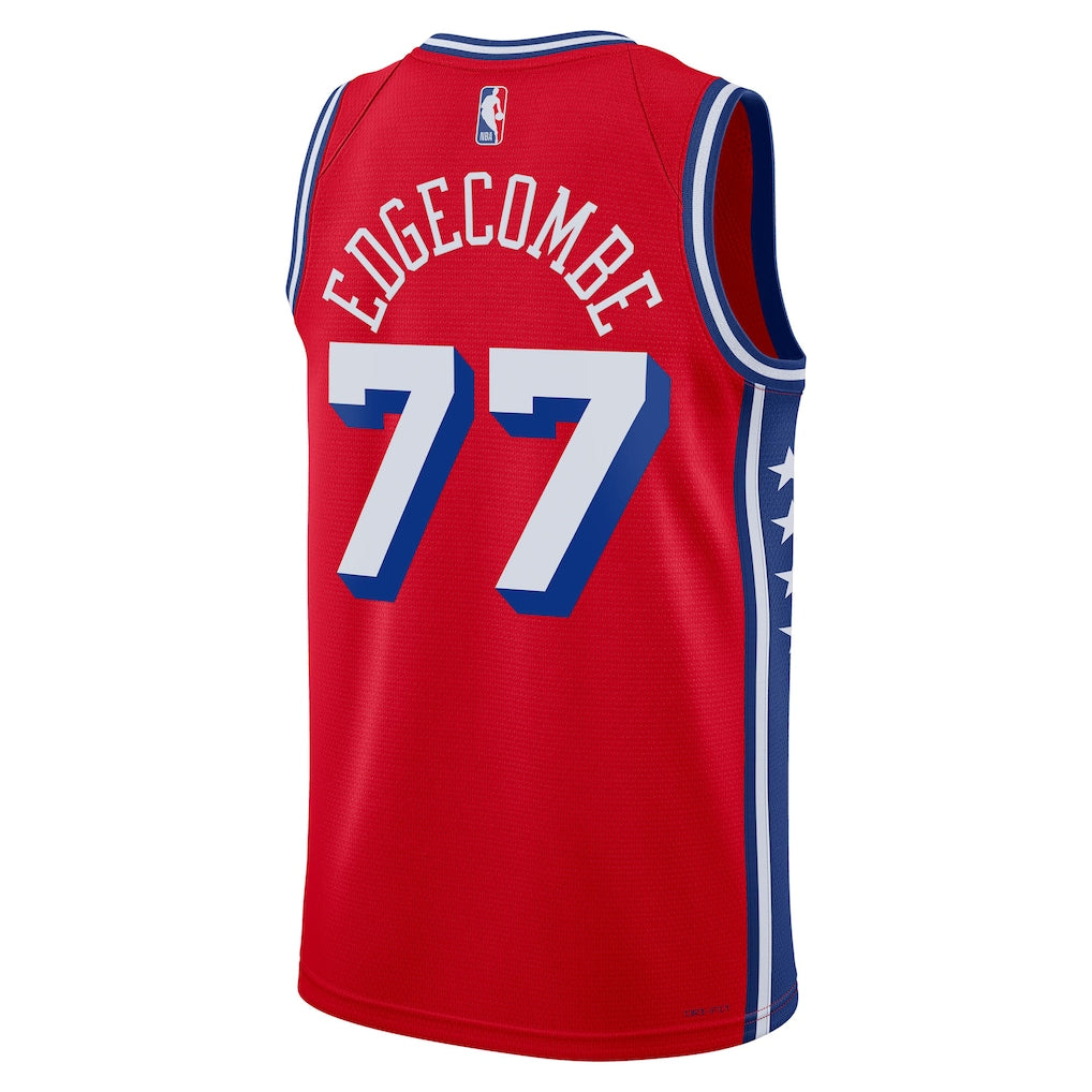 VJ Edgecombe Philadelphia 76ers Statement Edition Swingman Jersey back view