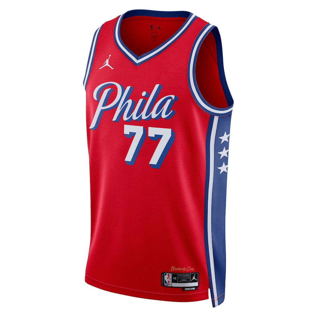 VJ Edgecombe Philadelphia 76ers Statement Edition Swingman Jersey front view