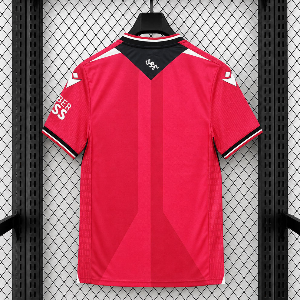 West Bromwich Albion Away Jersey 2026/27 back view in red with contrasting black shoulder details