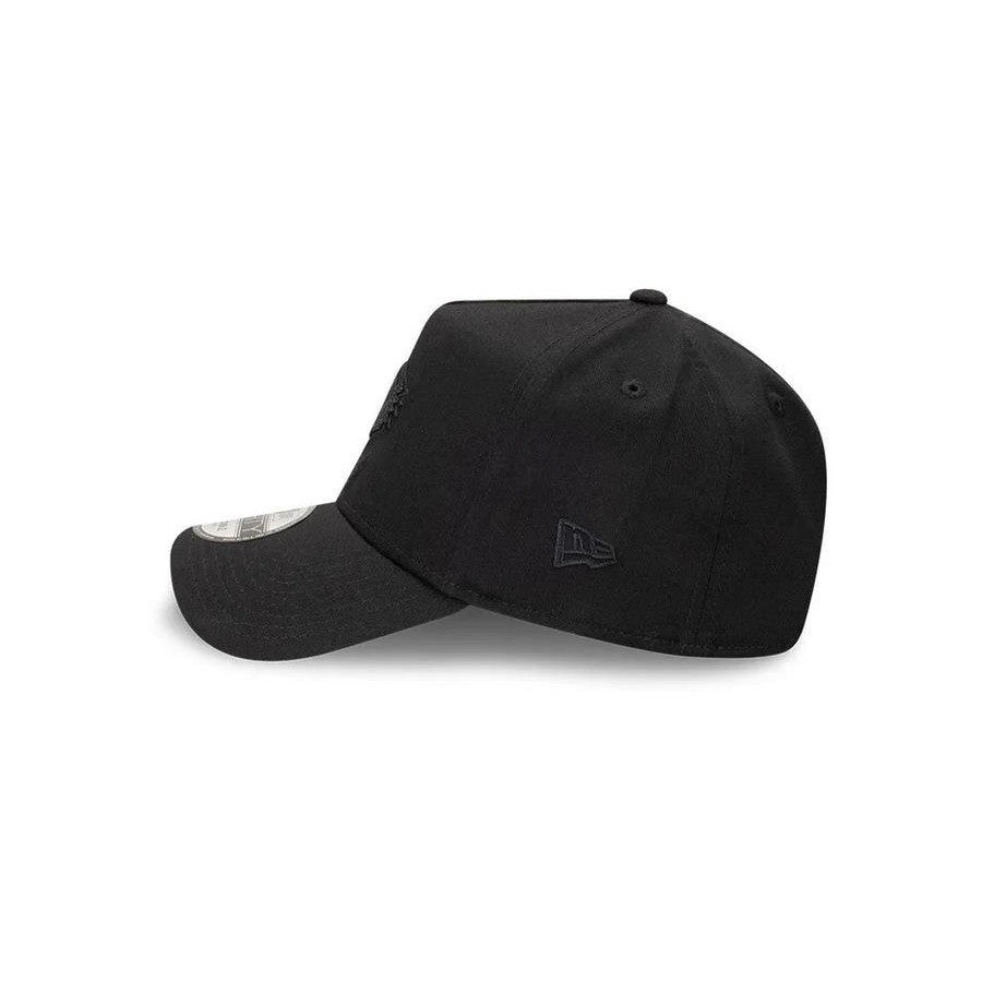 West Tigers Black On Black Cap 9FORTY side view with New Era logo