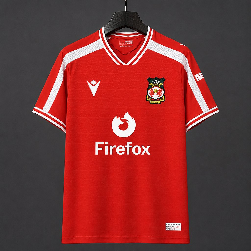 Wrexham AFC 2026/27 Home Jersey Red Front